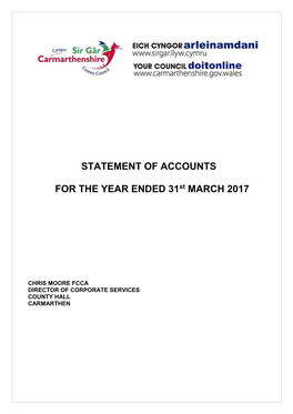 Statement of Accounts