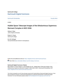 Hubble Space Telescope Images of the Ultraluminous Supernova Remnant Complex in NGC 6946