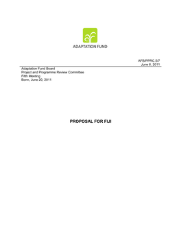 AFB.PPRC .5.7 Proposal for Fiji