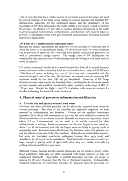 4. Physical Removal Processes: Sedimentation and Filtration