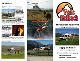 Helitack Flyer 2012