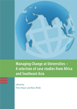 Managing Change at Universities – a Selection of Case Studies from Africa and Southeast Asia