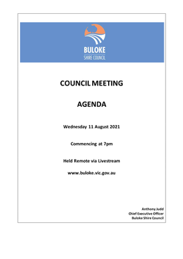 11 August 2021 Council Meeting