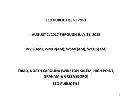 Eeo Public File Report