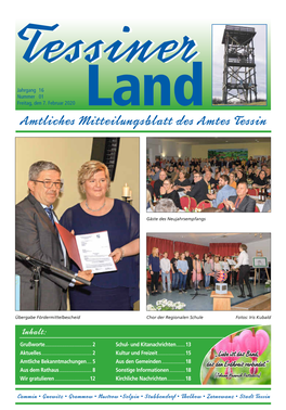 Amtliches Mitteilungsblatt Des Amtes Tessin