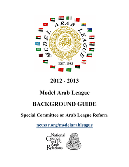 2013 Model Arab League Background Guide