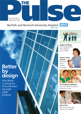 Better by Design NNUH IS One of Eight New Projects Shortlisted for the Prime Minister’S Better Public Building Award