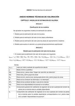 Anexo Normas Técnicas De Valoración