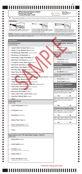 Dominion Voting Systems Ballot