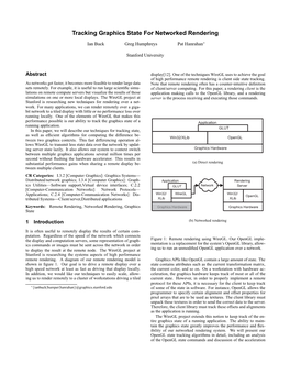 Tracking Graphics State for Networked Rendering