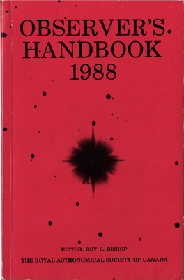 Observer's Handbook 1988