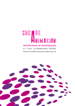 Con De Animaci Ó N Revista Anual De Investigación