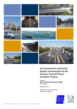 Environmental and Social Impact Assessment for the Eurasia Tunnel Project Istanbul, Turkey
