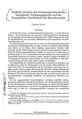 Europäischer Verfassungsgerichte Und Des Europäischen Gerichtshofes Für Menschenrechte