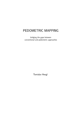 Pedometric Mapping