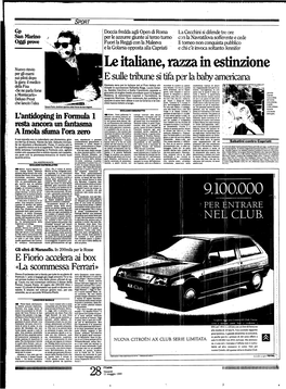 Le Italiane, Razza in Estinzione