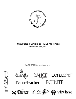 YAGP 2021 Chicago, IL Semi-Finals February 13-14, 2021