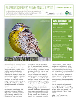 Safebrush Songbird Survey Annual Report