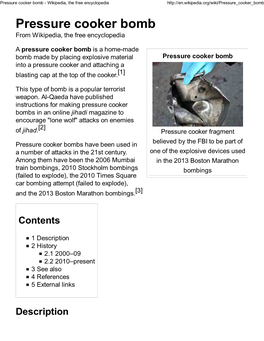 Pressure Cooker Bomb - Wikipedia, the Free Encyclopedia