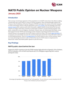 NATO Public Opinion on Nuclear Weapons January 2021