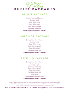 Buffet Packages