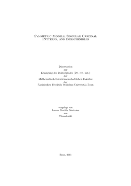 Symmetric Models, Singular Cardinal Patterns, and Indiscernibles