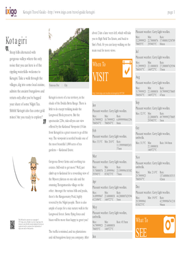 Kotagiri Travel Guide - Page 1