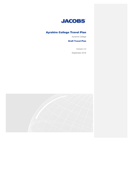 Ayrshire College Travel Plan Ayrshire College