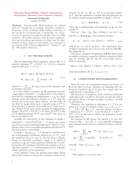 1 Viscosity, Reversibillity, Chaotic Hypothesis, Fluctuation Theorem