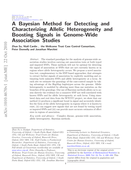 A Bayesian Method for Detecting and Characterizing Allelic Heterogeneity and Boosting Signals in Genome-Wide Association Studies