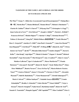 Taxonomy of the Family Arenaviridae and the Order