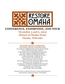 Restore Omaha Brochure Revised