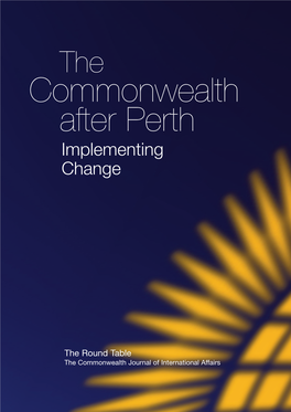 The Commonwealth After Perth Implementing Change