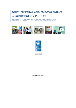 Southern Thailand Empowerment & Participation Project