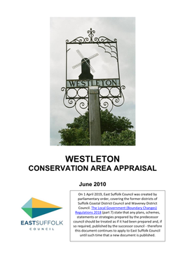 Westleton Conservation Area Appraisal