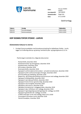 KDP Dobbeltspor Stokke - Larvik