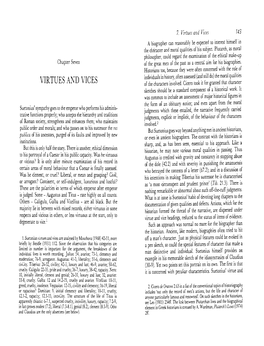 Virtues and Vices 145 Vice Chapt~Rsare Not to Be Understood Primarily As a Means of Virtues in the Language of Public Life Djstmguishmg Character