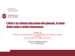 L'arte Nella/Della Tv