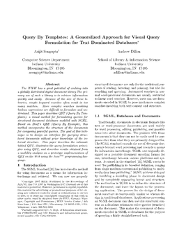 A Generalized Approach for Visual Query Formulation for Text