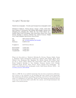 Danube Loess Stratigraphy – Towards a Pan-European Loess Stratigraphic Model