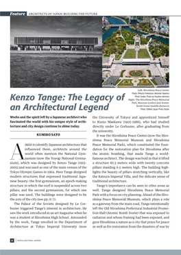 Kenzo Tange: the Legacy of an Architectural Legend