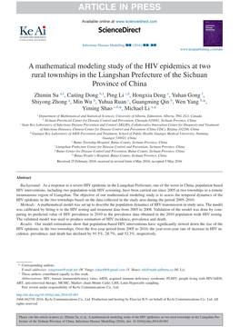 A Mathematical Modeling Study of the HIV Epidemics at Two Rural