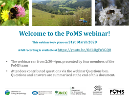 The Poms Webinar!