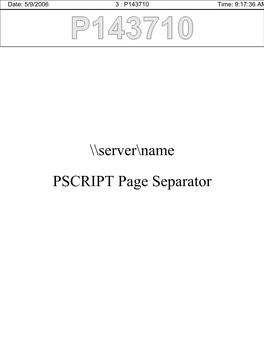 \\Server\Name PSCRIPT Page Separator Technology Play Map (TPM) Decommissioning Technologies for Offshore Installations by M