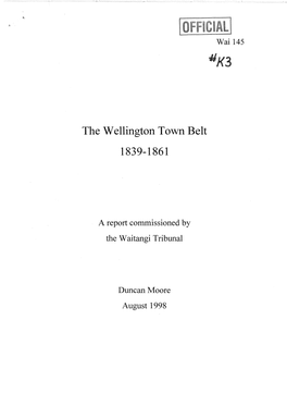 The Wellington Town Belt