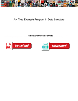Avl Tree Example Program in Data Structure