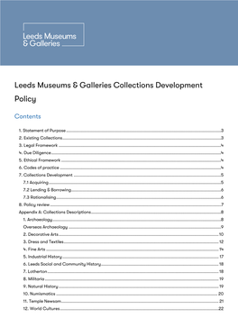 Collections Development Policy