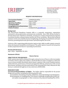 Europe2021k02o – Kosovo Polling Request