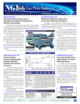 December Natural Gas Futures Stumble Amid Higher Temperatures