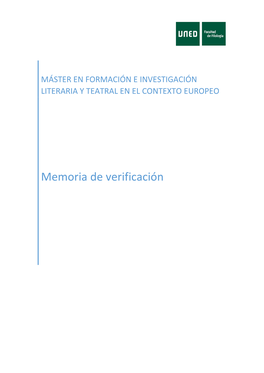 Memoria De Verificación Identificador : 4311242